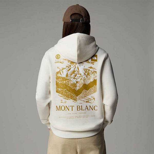 The North Face Topographic Hoodie White Dune female