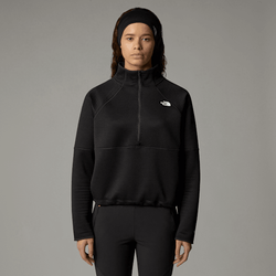 The North Face Women's Vertical Thermal 1/4 Zip Fleece Tnf Black