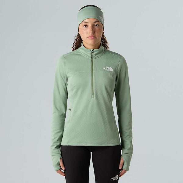 The North Face Winter Warm Pro 1/4 Zip Fleece Slate Moss female