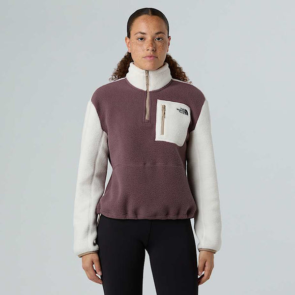 The North Face Yumiori 1/4 Zip Fleece Jacket Tawny Quartz-white Dune-mushroom Grey female