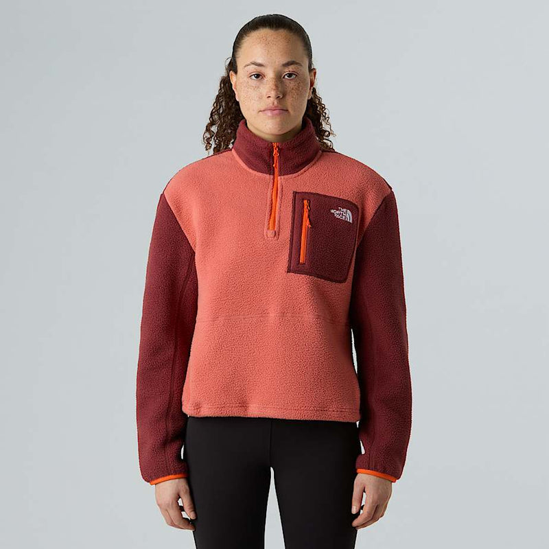 The North Face Yumiori 1/4 Zip Fleece Jacket Mars Dust-sumac-solar Flare female