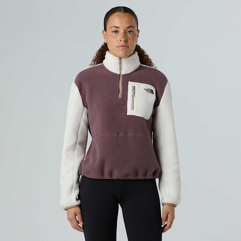 The North Face Yumiori 1/4 Zip Fleece Jacket Tawny Quartz-white Dune-mushroom Grey female