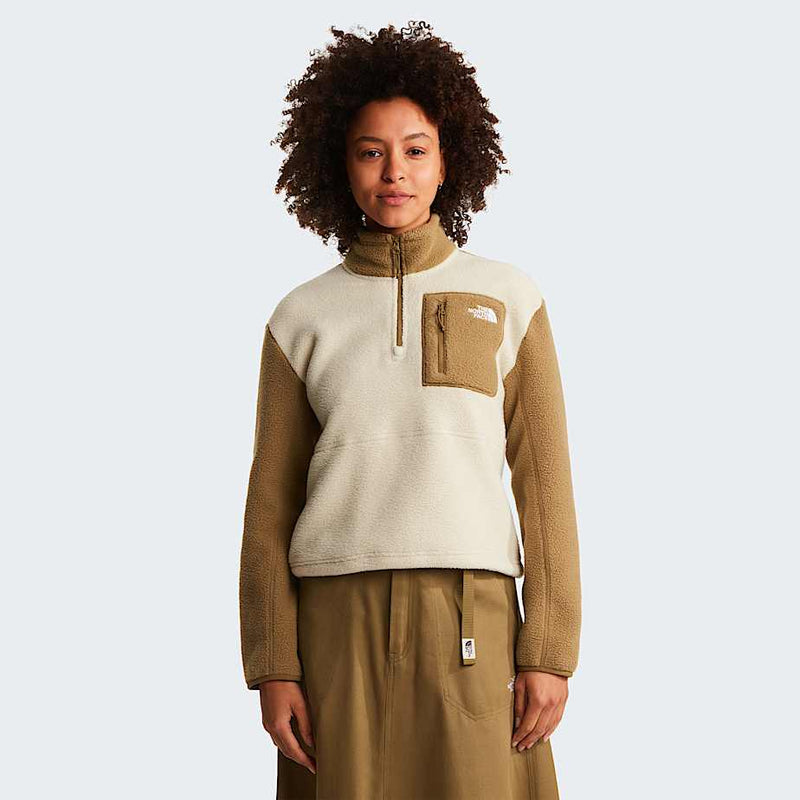 The North Face Yumiori 1/4 Zip Fleece Jacket Desert Stone cedar