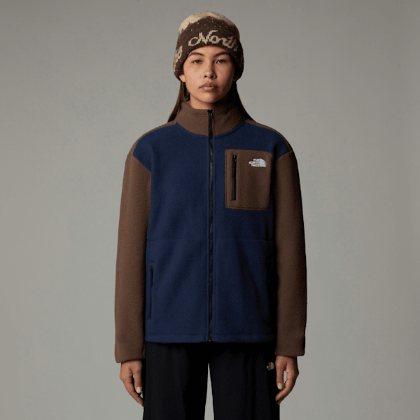 The North Face Women’s Yumiori Full-zip Fleece Jacket Summit Navy-smokey Brown-tnf Black 