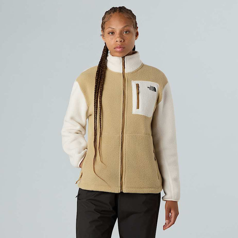 The North Face Yumiori Full-zip Fleece Jacket Khaki Stone-white Dune-utility Brown female