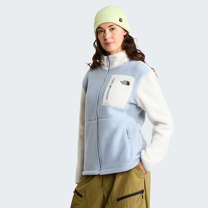 The North Face Yumiori Full zip Fleece Jacket Frost Grey white Dune
