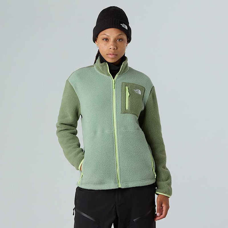 The North Face Yumiori Full zip Fleece Jacket Slate Moss bark Mist astro Lime