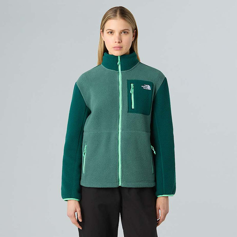 The North Face Yumiori Full zip Fleece Jacket Pine Forest hunter Green spring Bud