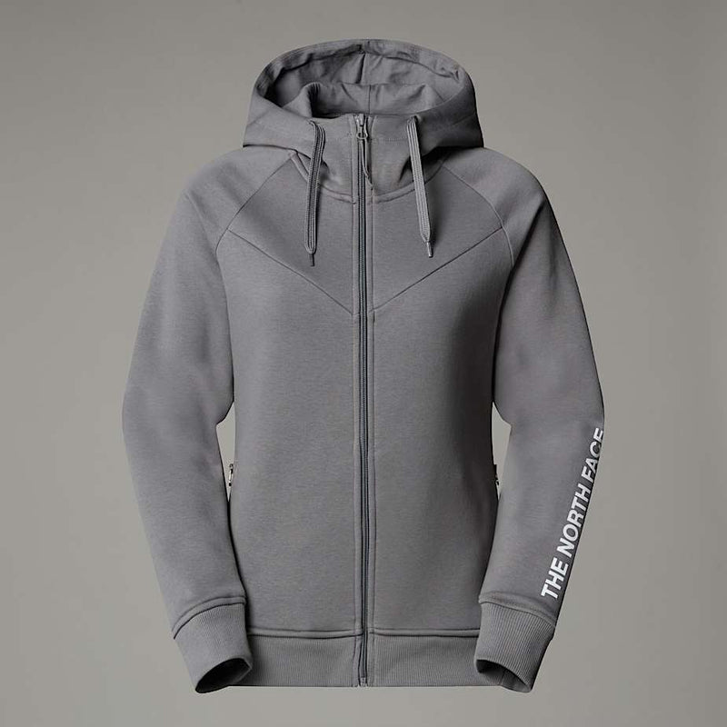 The North Face Zuum Full-zip Fleece Hoodie Smoked Pearl female