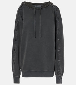 Y/Project Snap oversized cotton jersey hoodie