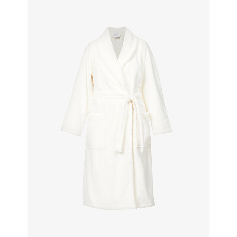 Womens Yves Delorme Étoile self-tie cotton-blend robe