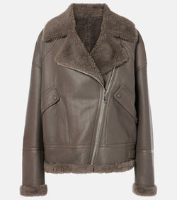 Yves Salomon Meteo shearling-lined leather jacket