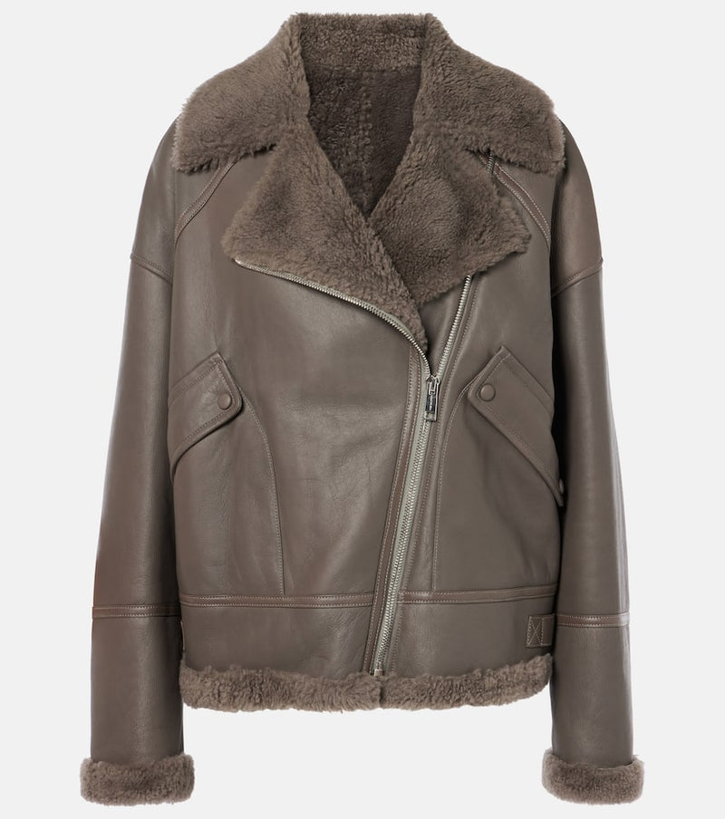 Yves Salomon Meteo shearling-lined leather jacket