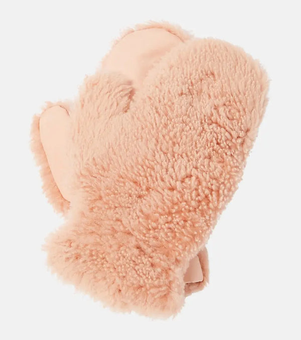 Yves Salomon Shearling-trimmed mittens | LYBSTORE