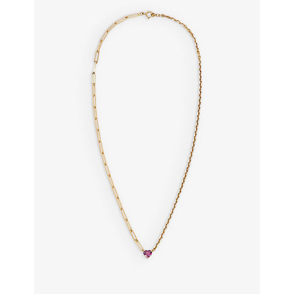 Yvonne Leon Maxi Collier 18ct yellow-gold and spinel necklace