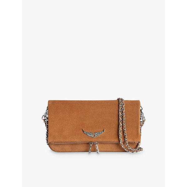 Zadig&Voltaire Rock suede clutch bag | LYBSTORE