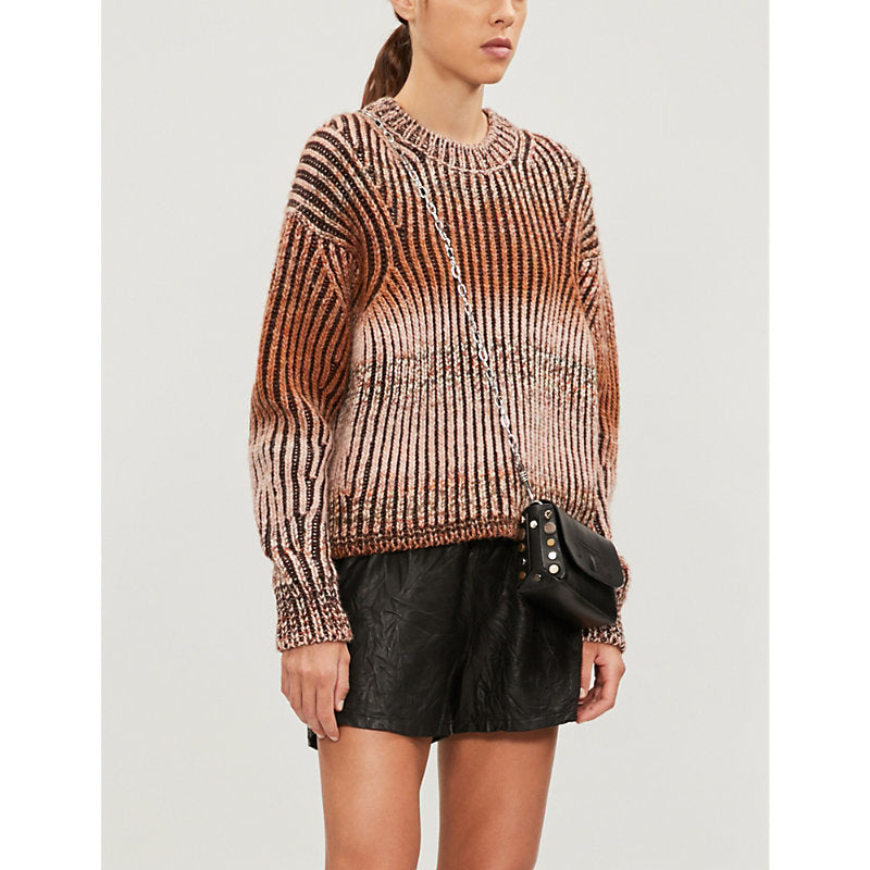 Zadig&Voltaire Textured leather shorts