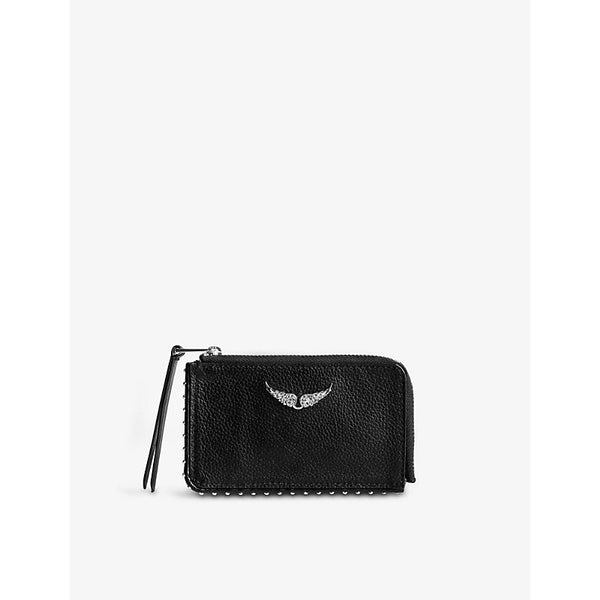 Zadig&Voltaire ZV leather stud cardholder | LYBSTORE