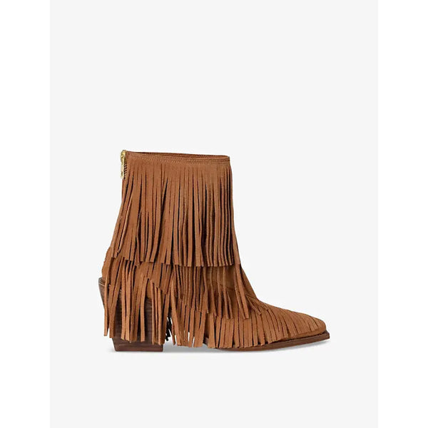 Zadig&Voltaire Cara tassel-embellished suede ankle boots