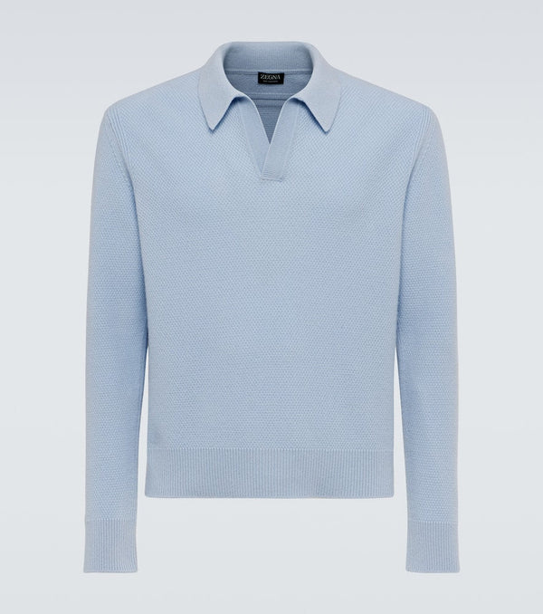 Zegna Cashmere polo sweater