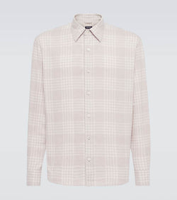 Zegna Checked cotton flannel shirt