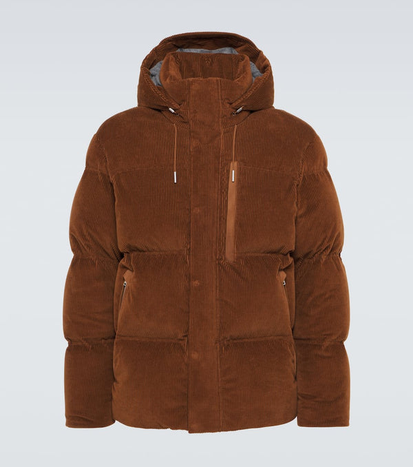 Zegna Cotton and cashmere corduroy down jacket