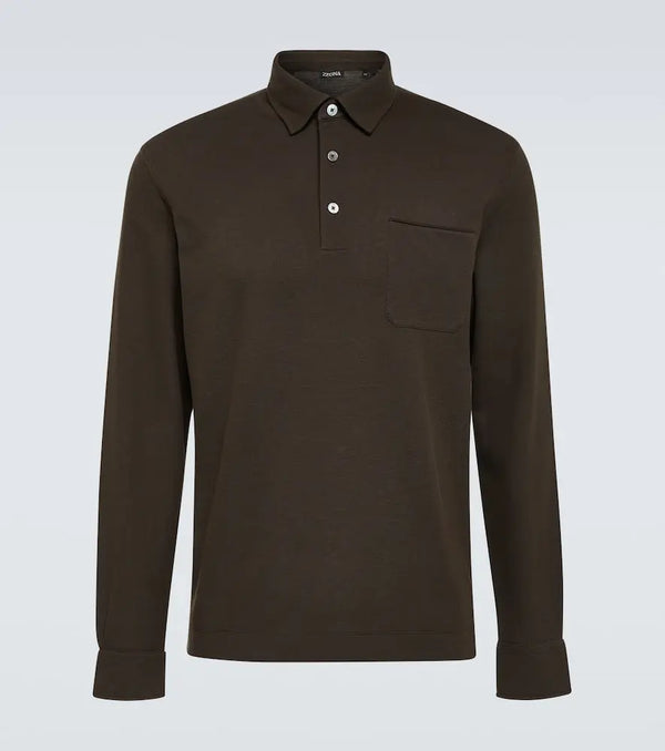 Zegna Cotton polo sweater | LYBSTORE