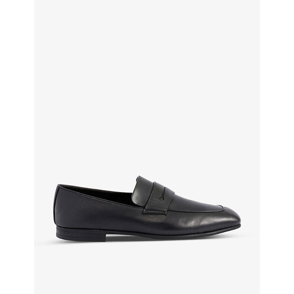 Mens Zegna L'Asola leather penny loafers