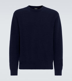 Zegna Ribbed-knit cashmere sweater