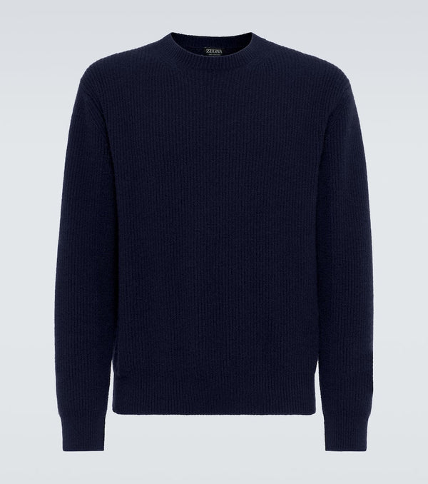 Zegna Ribbed-knit cashmere sweater