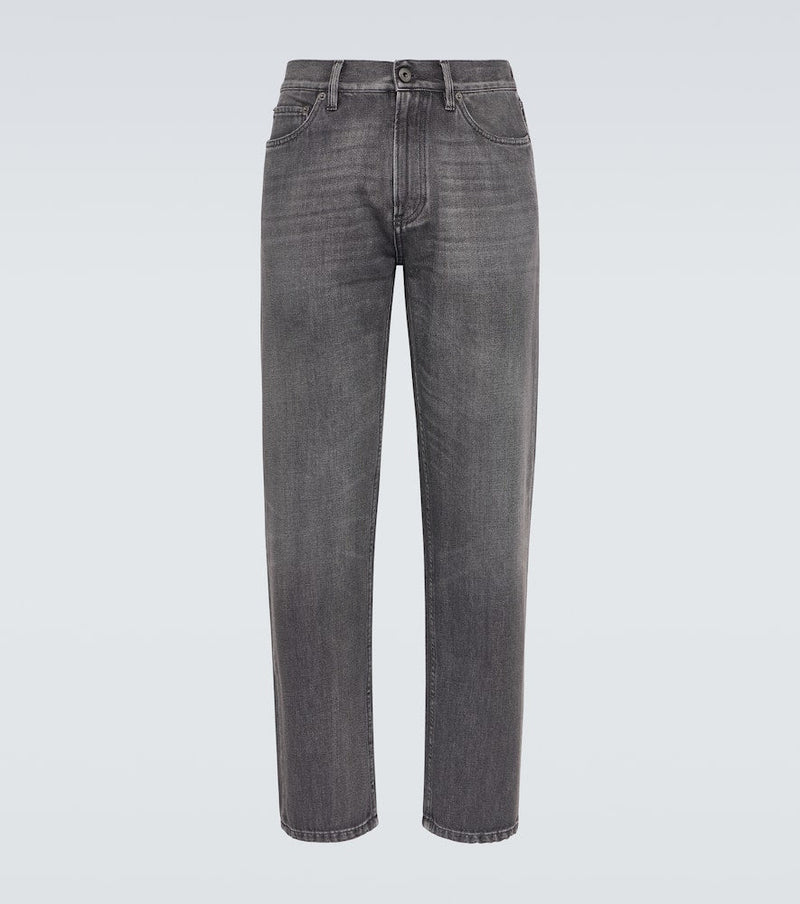 Zegna Roccia faded straight jeans