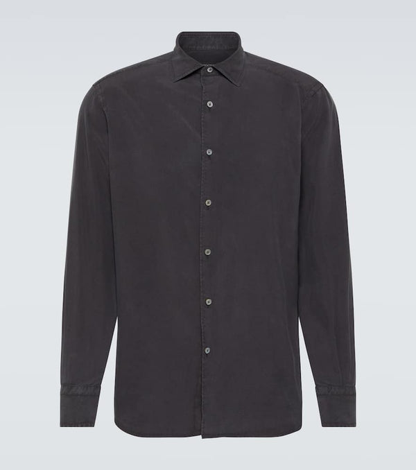 Zegna Silk Oxford shirt