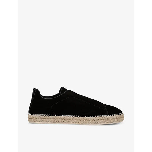 Zegna Triple Stitch suede espadrilles