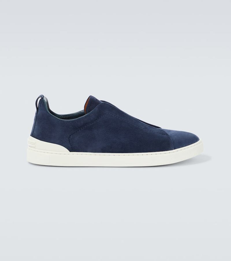 Zegna Triple Stitch suede sneakers