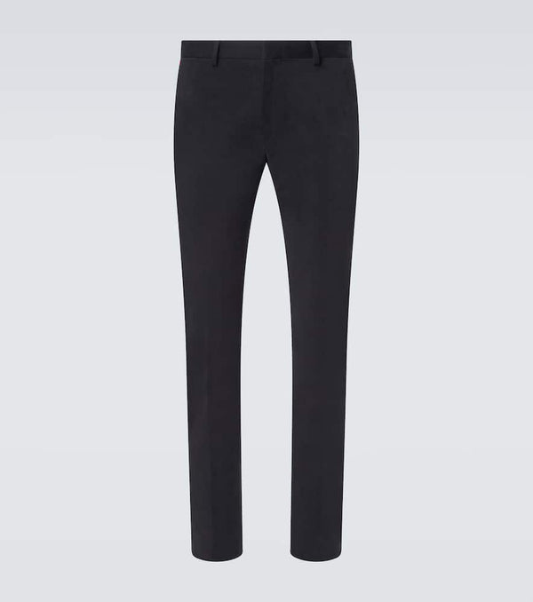 Zegna Winter mid-rise cotton chinos