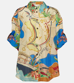 Zimmermann Alight printed silk shirt