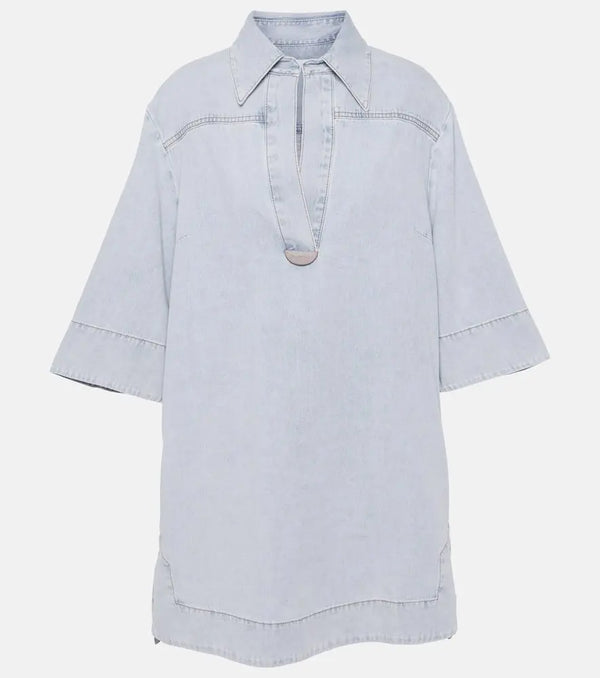 Zimmermann August denim tunic | LYBSTORE