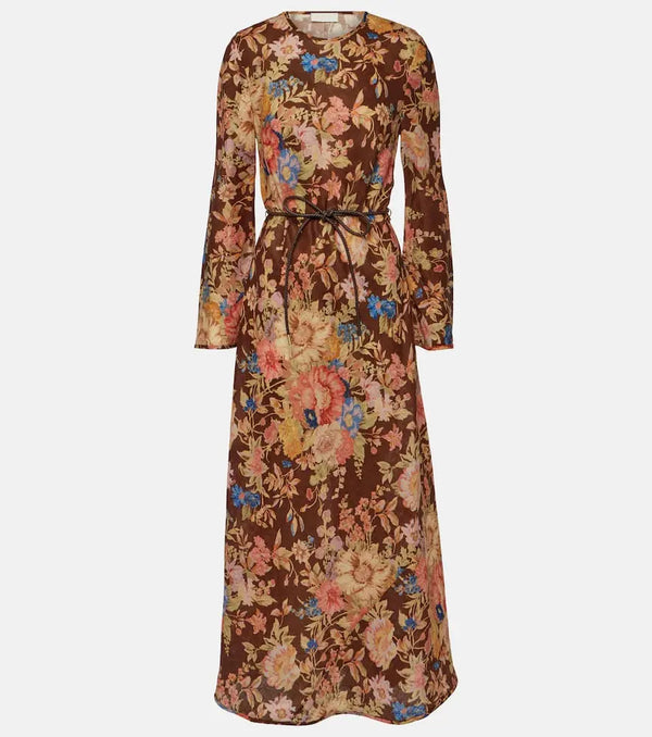 Zimmermann August floral linen maxi dress