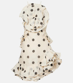 Zimmermann Crush polka-dot ruffle minidress