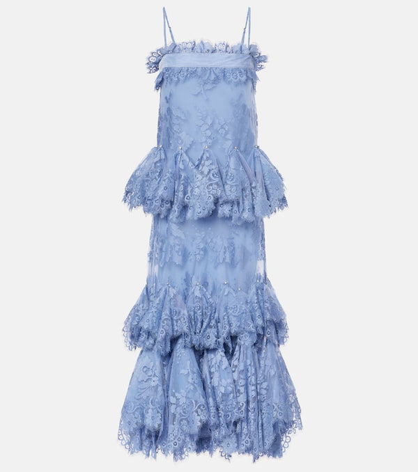 Zimmermann Eden ruffled lace gown