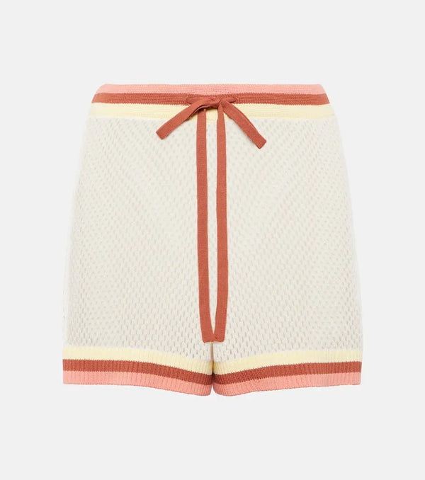 Zimmermann Golden high-rise shorts | LYBSTORE