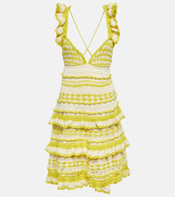 Zimmermann Halcyon crochet cotton minidress | LYBSTORE