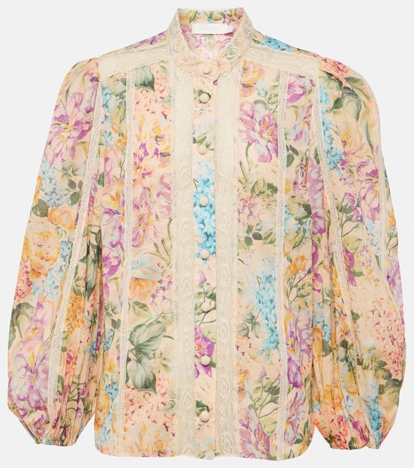 Zimmermann Halliday floral cotton blouse