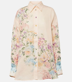 Zimmermann Halliday floral linen shirt | LYBSTORE