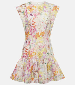 Zimmermann Harmony floral linen minidress