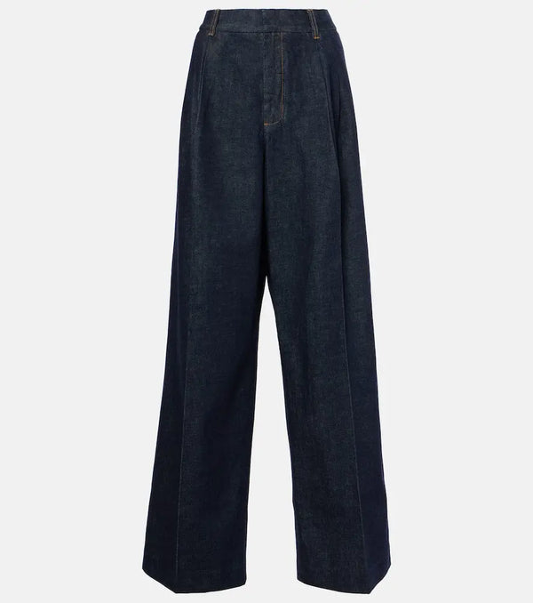 Zimmermann Illustration mid-rise wide-leg jeans