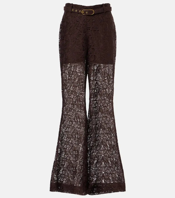 Zimmermann Lace flared pants | LYBSTORE