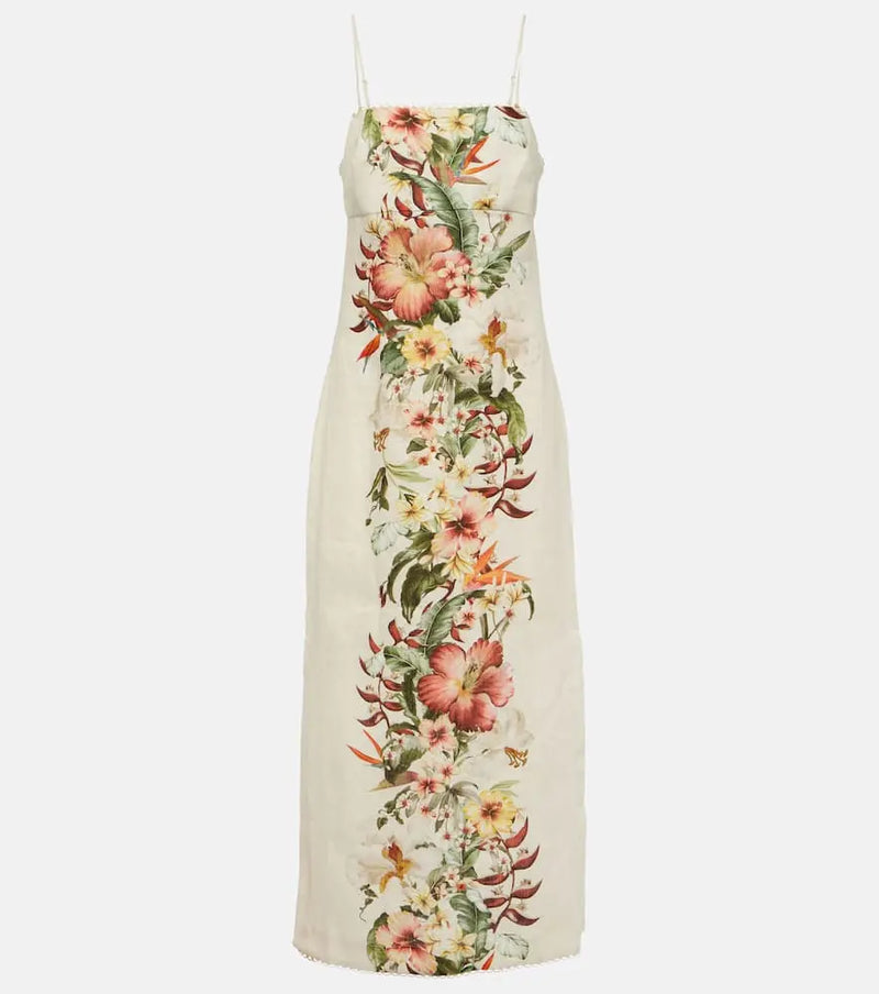 Zimmermann Lexi floral linen maxi dress