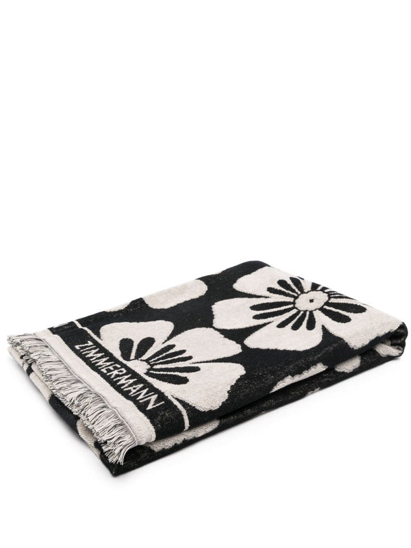 Zimmermann Logo Cotton Beach Towel