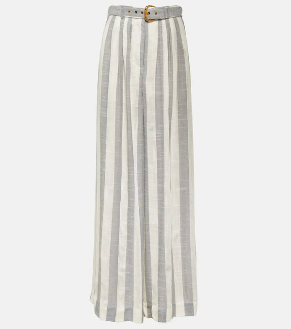 Zimmermann Matchmaker striped wide-leg pants | LYBSTORE